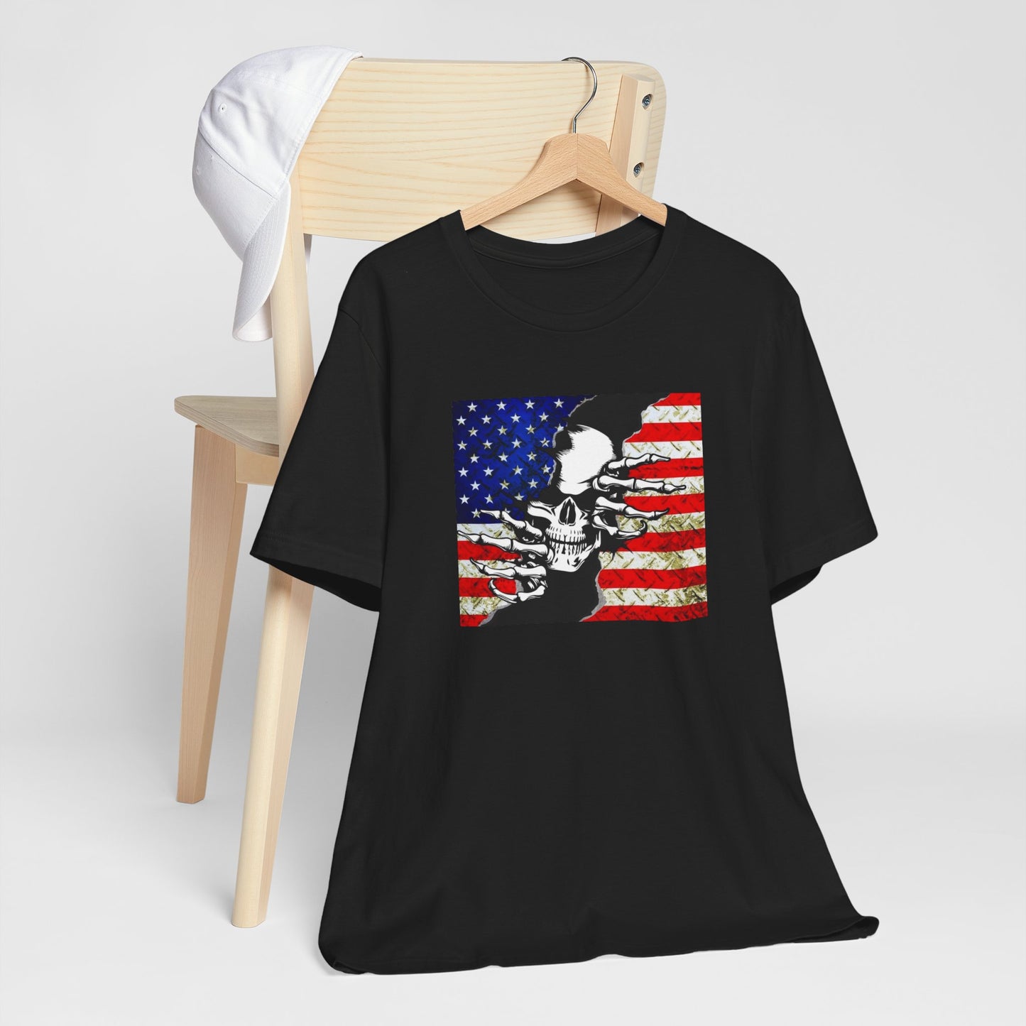 Skull & Flag Jersey Short Sleeve Tee