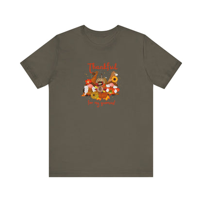 Thankful For My Gnomies, Jersey Short Sleeve Tee