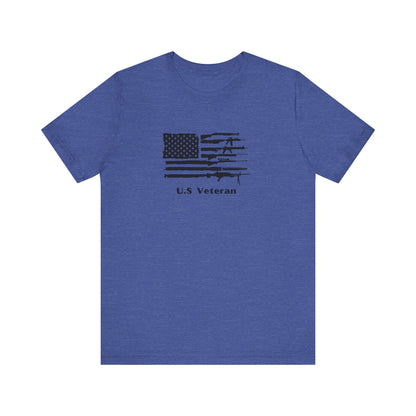 US Veteran Flag Shirt, Jersey Short Sleeve Tee