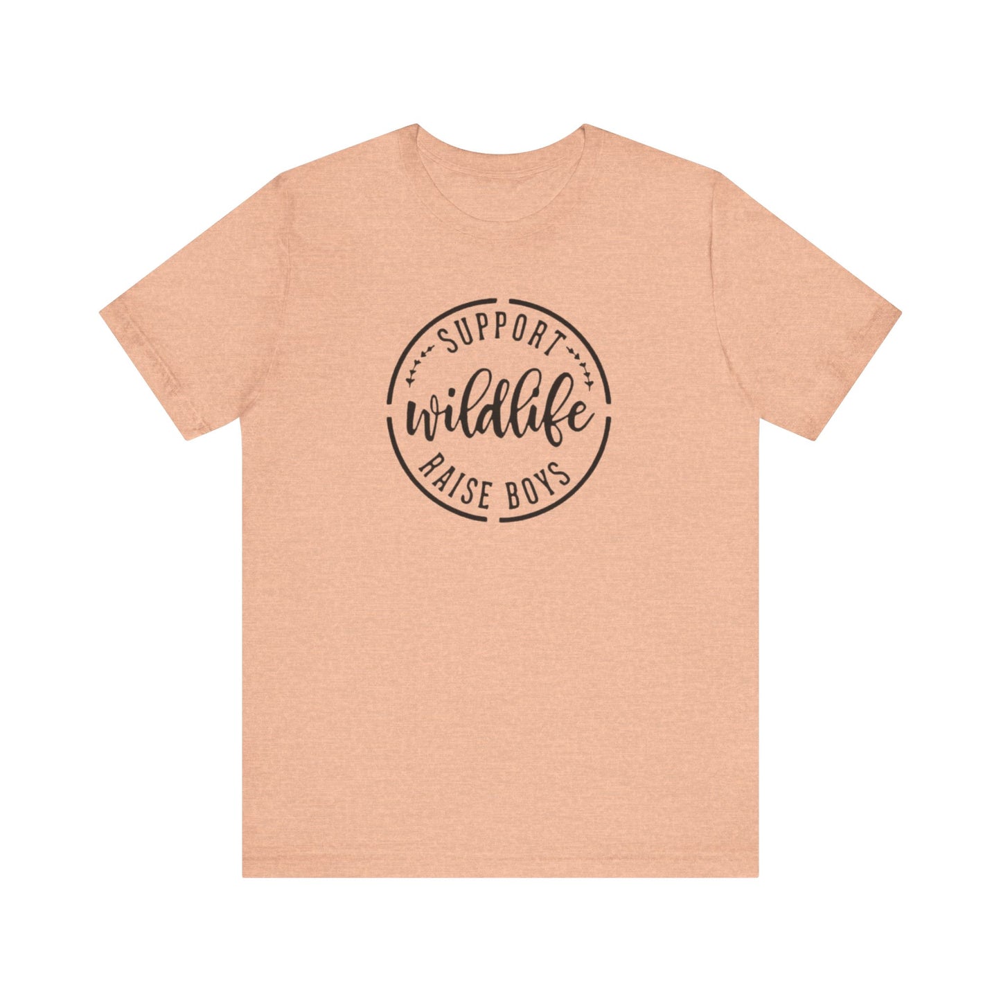 Support Wildlife Raise Boys  Jersey Short Sleeve Tee
