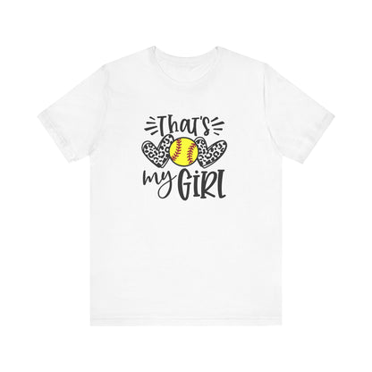 That's My Girl SoftBall Jersey Short Sleeve Tee
