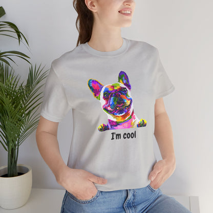 I'm Cool English Bulldog, Jersey Short Sleeve Tee