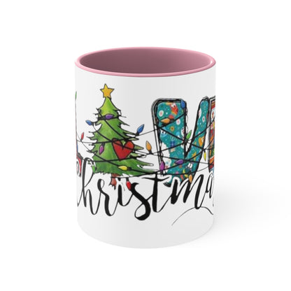 Live Christmas, Accent Coffee Mug, 11oz