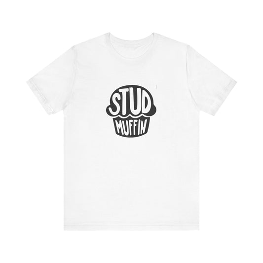 Stud Muffin, Unisex Jersey Short Sleeve Tee