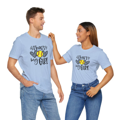 That's My Girl SoftBall Jersey Short Sleeve Tee
