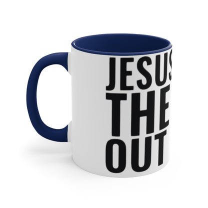 Jesus Loves The Hell out of Me, Accent Coffee Mug, 11oz