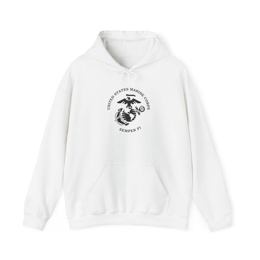 United States Marine Corps, Semper Fi Hoodie, Heavy Blend™ Hooded Sweatshirt