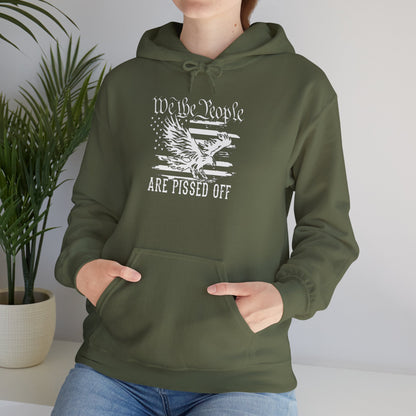 We The People Are Pissed Off Hoodie,  Heavy Blend™ Hooded Sweatshirt