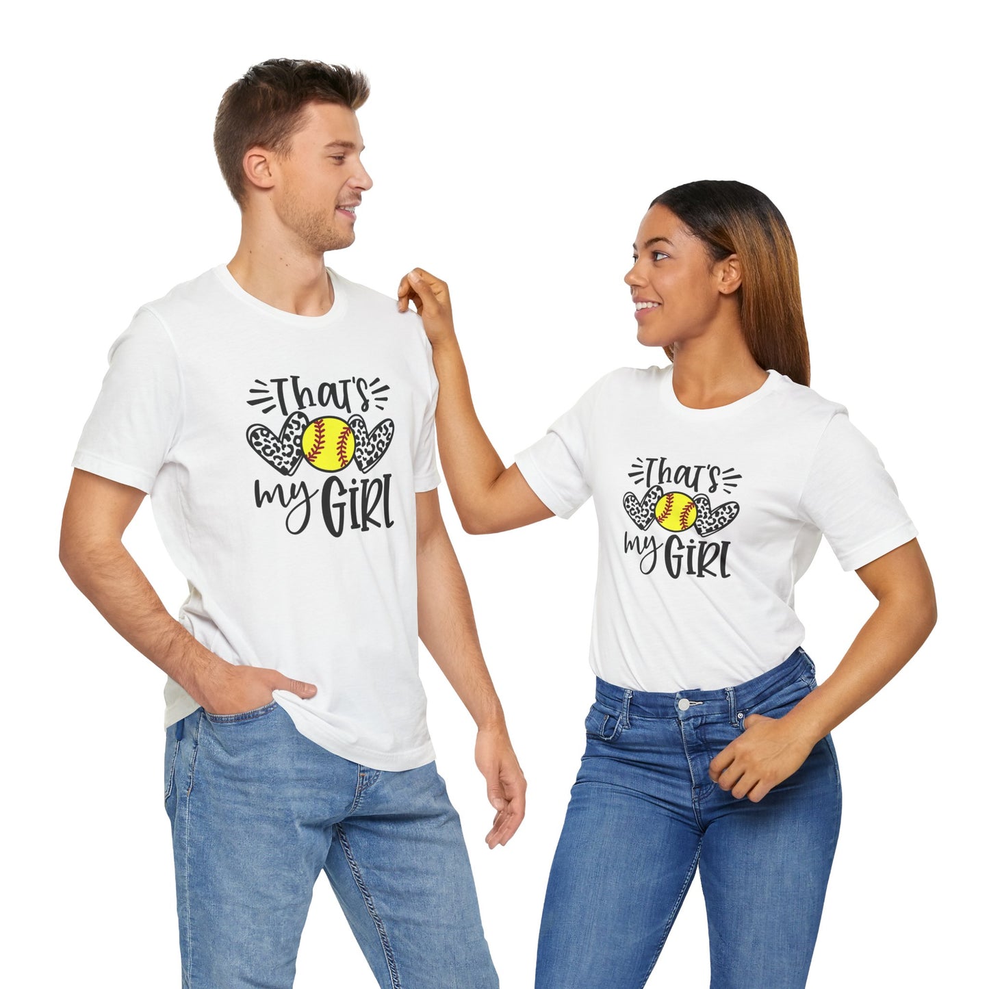 That's My Girl SoftBall Jersey Short Sleeve Tee