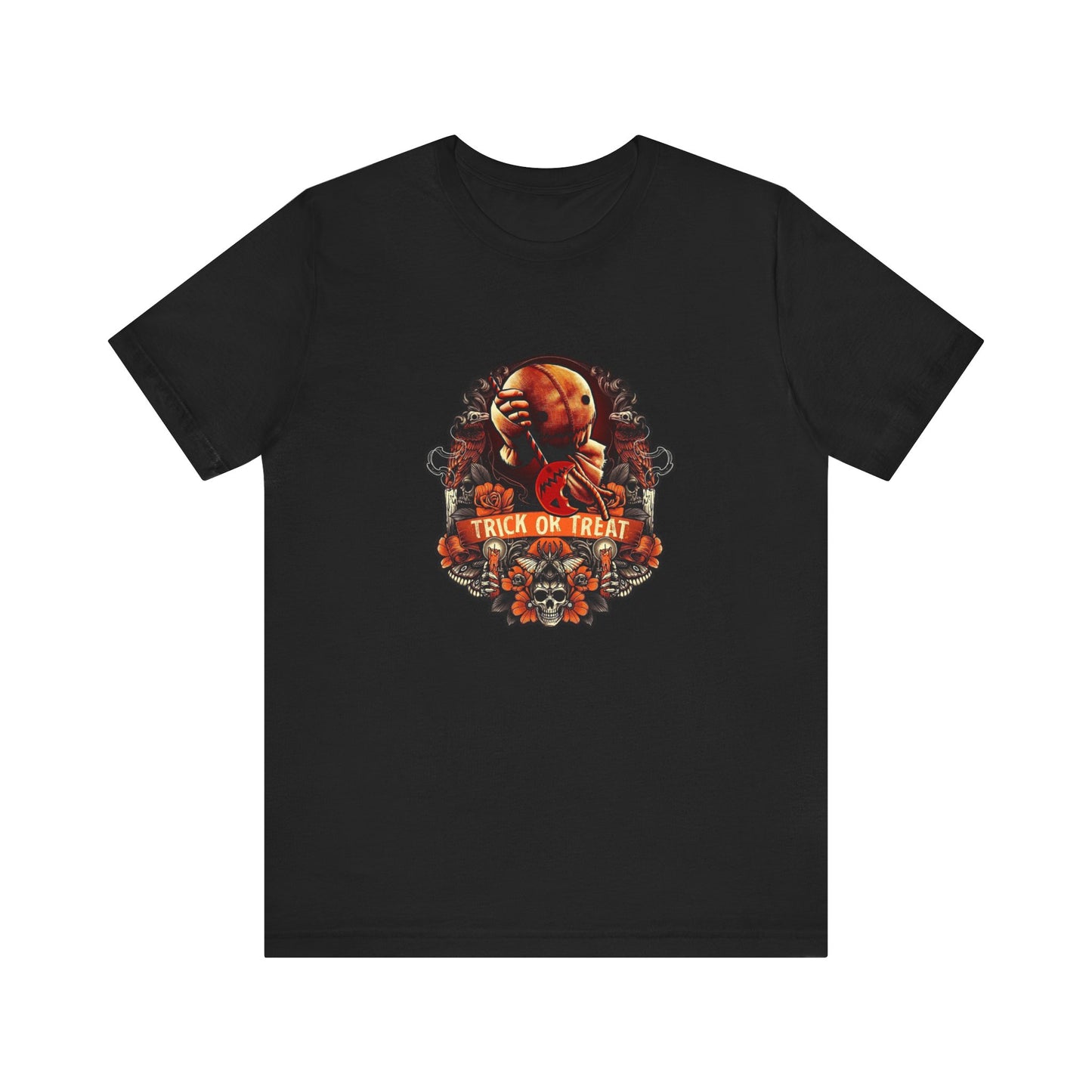 Halloween Trick or Treat T-Shirt, Unisex Jersey Short Sleeve Tee