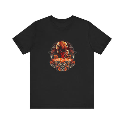 Halloween Trick or Treat T-Shirt, Unisex Jersey Short Sleeve Tee