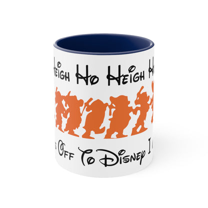 Heigh Ho, Heigh Ho, It's Off To Disney I Go, Accent Coffee Mug, 11oz
