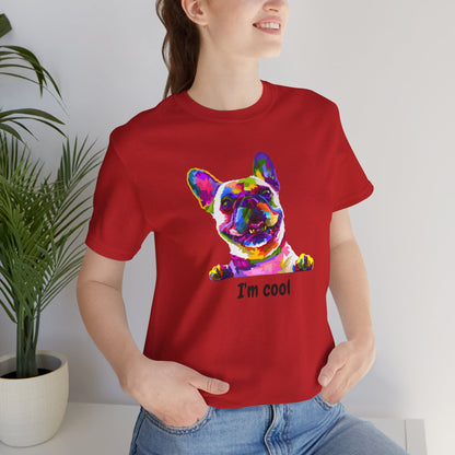 I'm Cool English Bulldog, Jersey Short Sleeve Tee