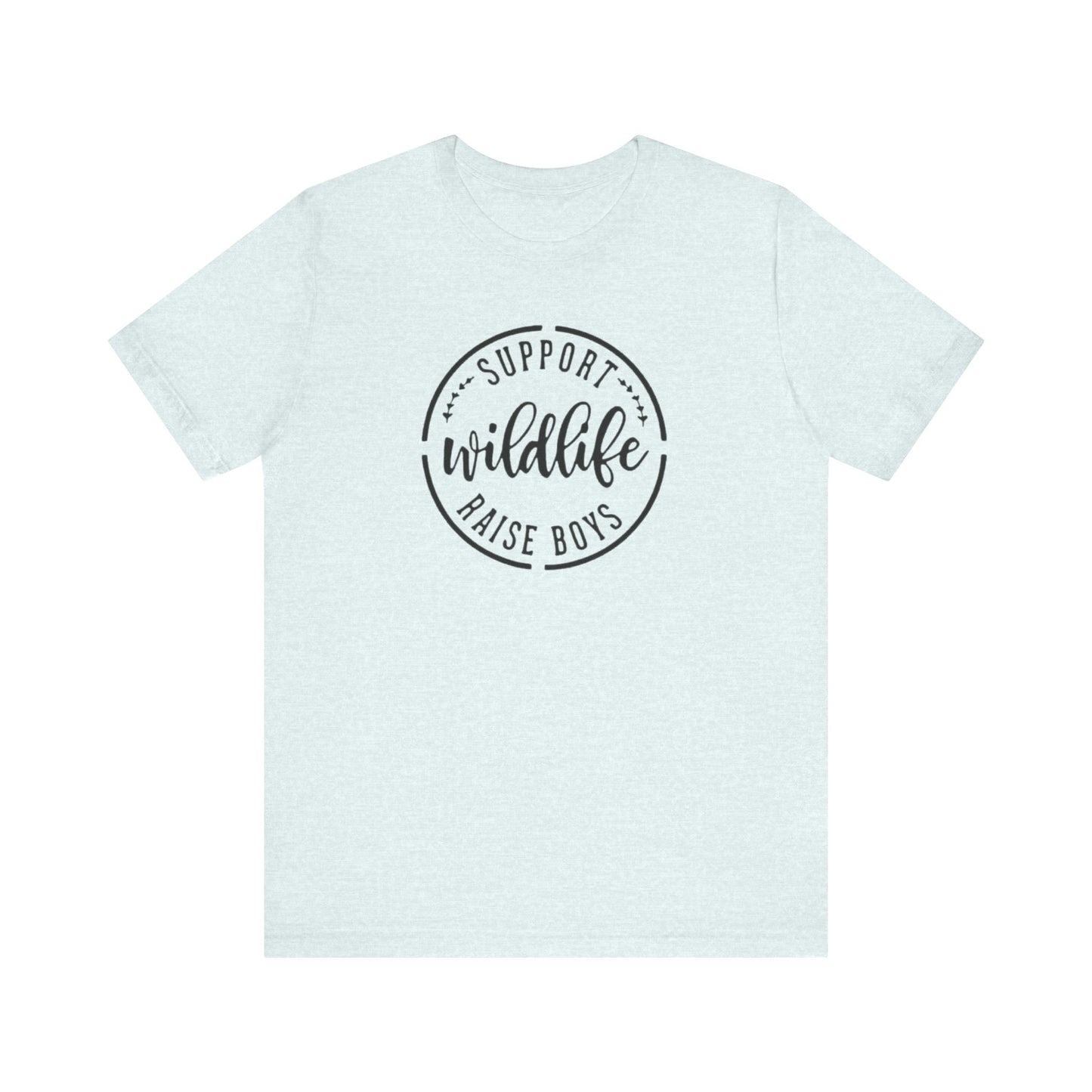 Support Wildlife Raise Boys  Jersey Short Sleeve Tee
