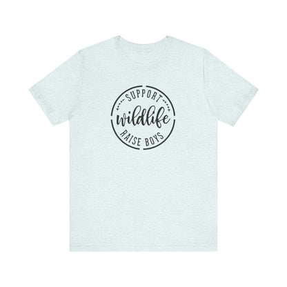 Support Wildlife Raise Boys  Jersey Short Sleeve Tee