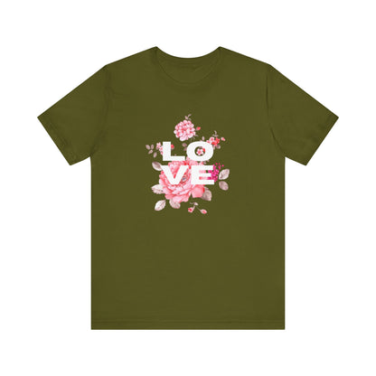 Love with Flowers Jersey Short Sleeve Tee