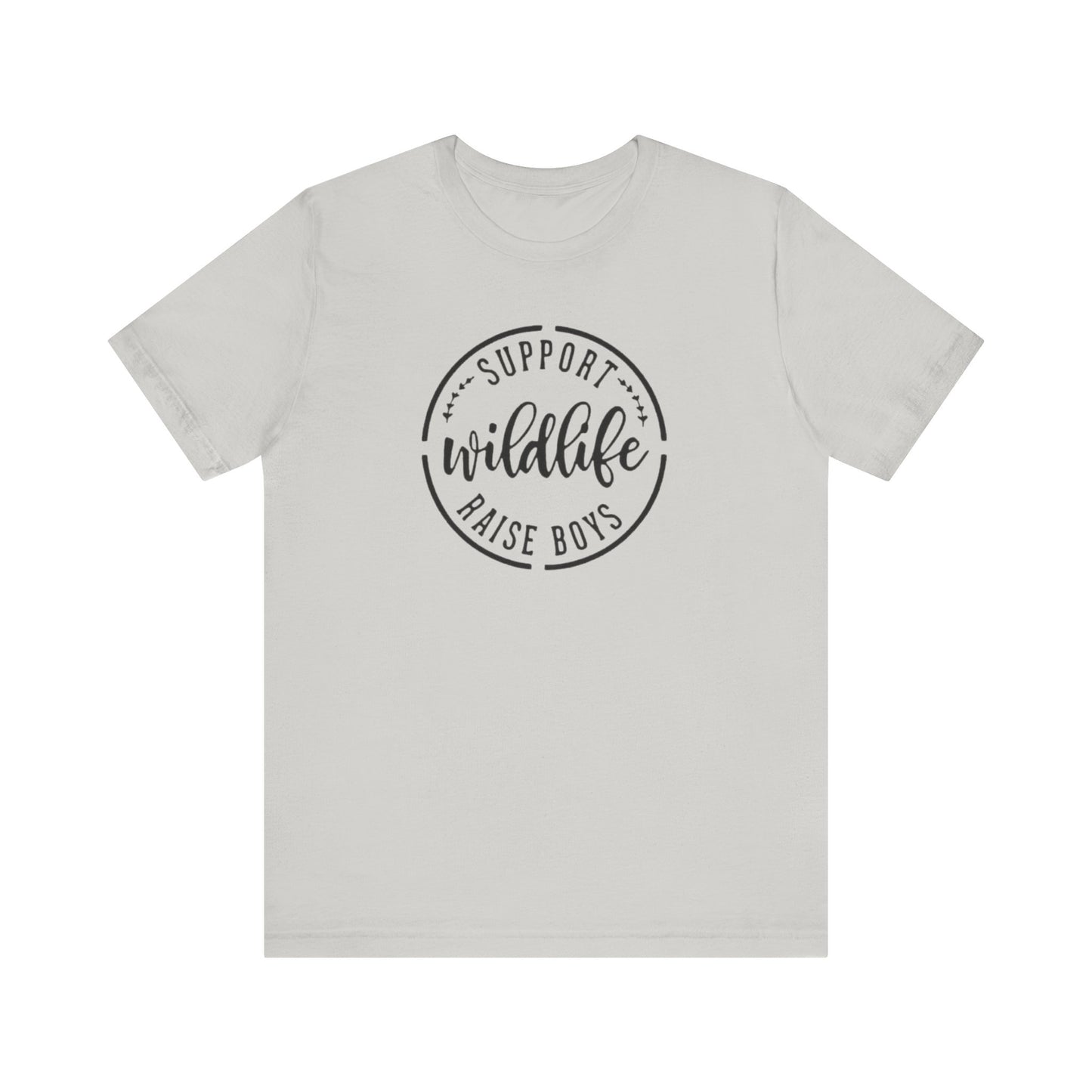 Support Wildlife Raise Boys  Jersey Short Sleeve Tee