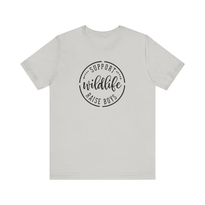 Support Wildlife Raise Boys  Jersey Short Sleeve Tee