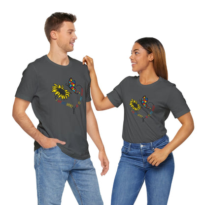 I Am His Voice, He Is My Heart Autism Shirt, Jersey Short Sleeve Tee