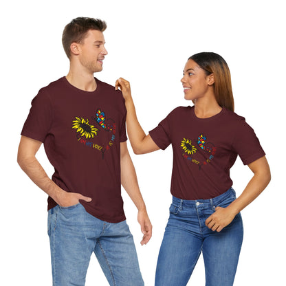 I Am His Voice, He Is My Heart Autism Shirt, Jersey Short Sleeve Tee