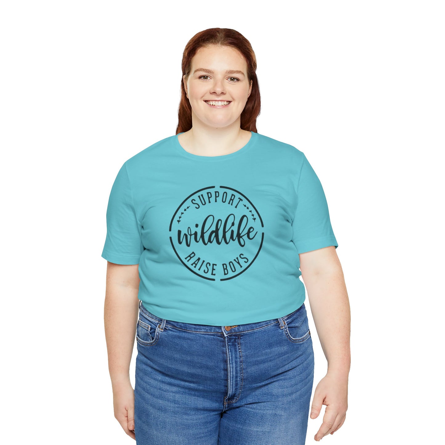 Support Wildlife Raise Boys  Jersey Short Sleeve Tee