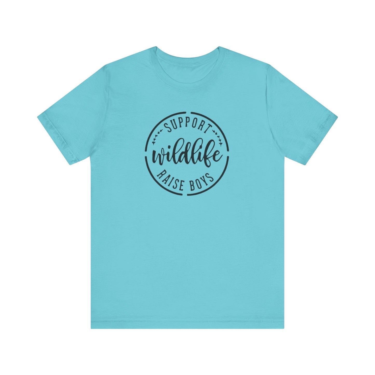 Support Wildlife Raise Boys  Jersey Short Sleeve Tee