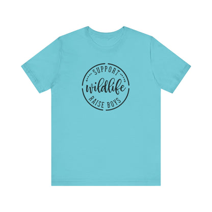 Support Wildlife Raise Boys  Jersey Short Sleeve Tee