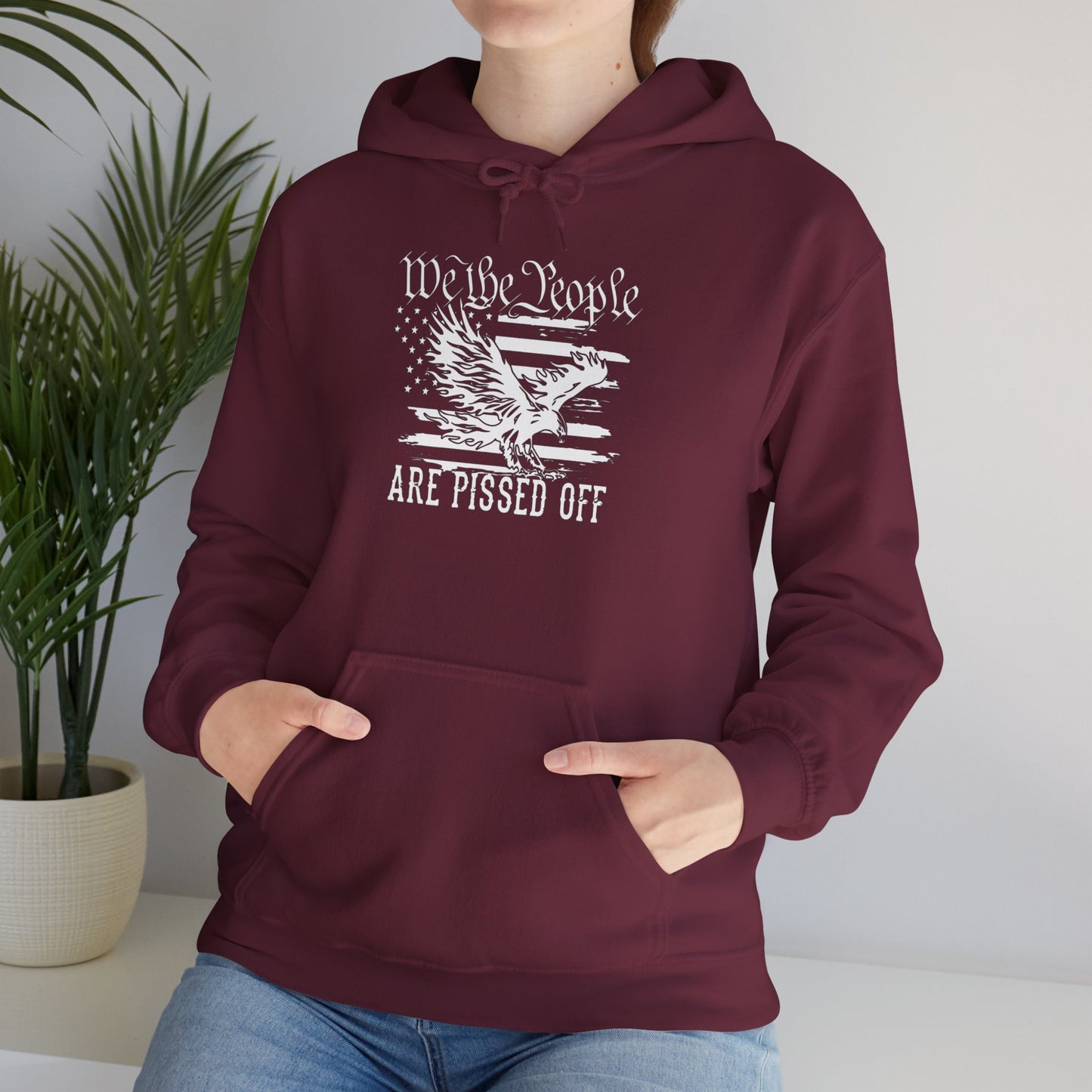 We The People Are Pissed Off Hoodie,  Heavy Blend™ Hooded Sweatshirt