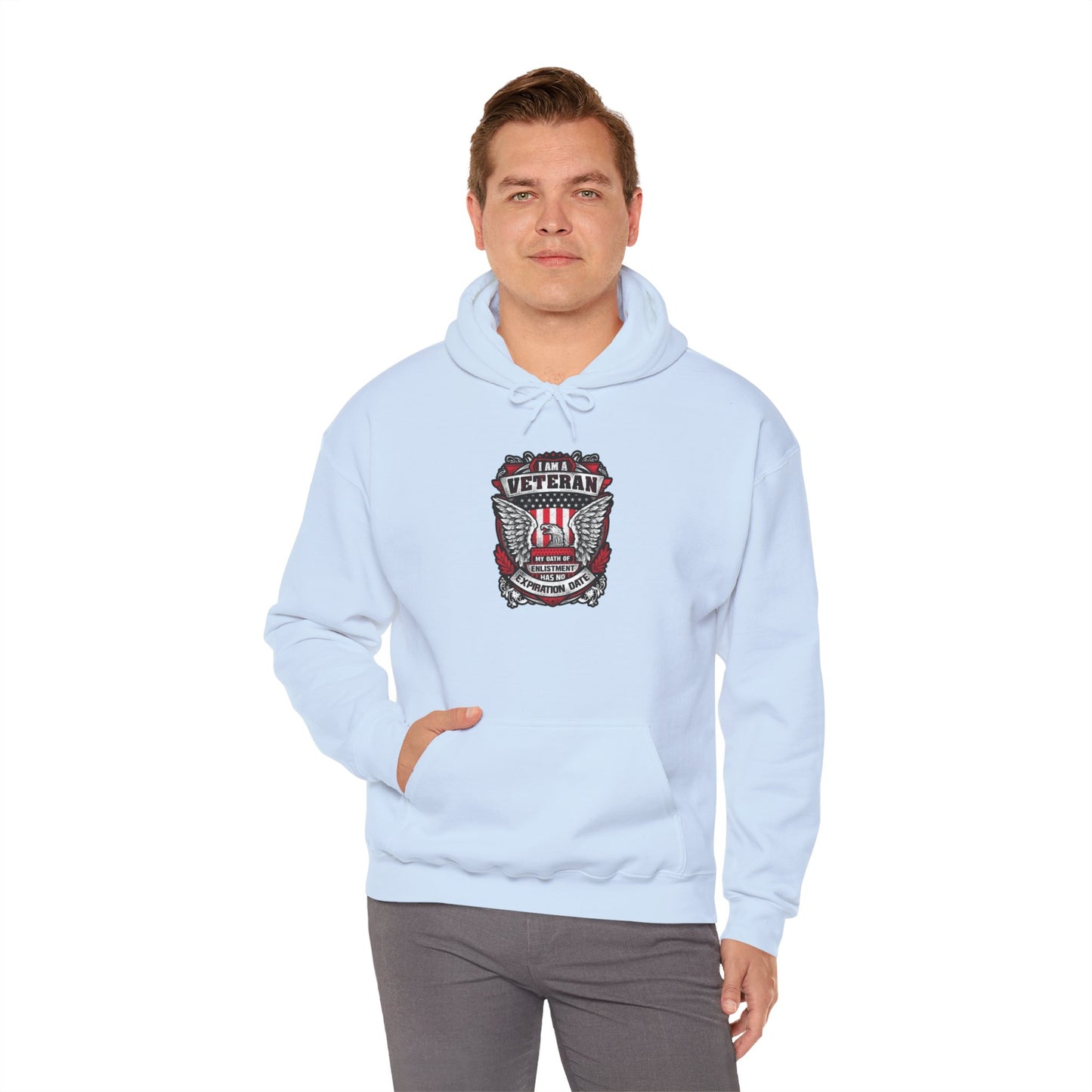 I Am A Veteran My Oath Of Enlistment Has No Expiration Date Hoodie Heavy Blend™ Hooded Sweatshirt