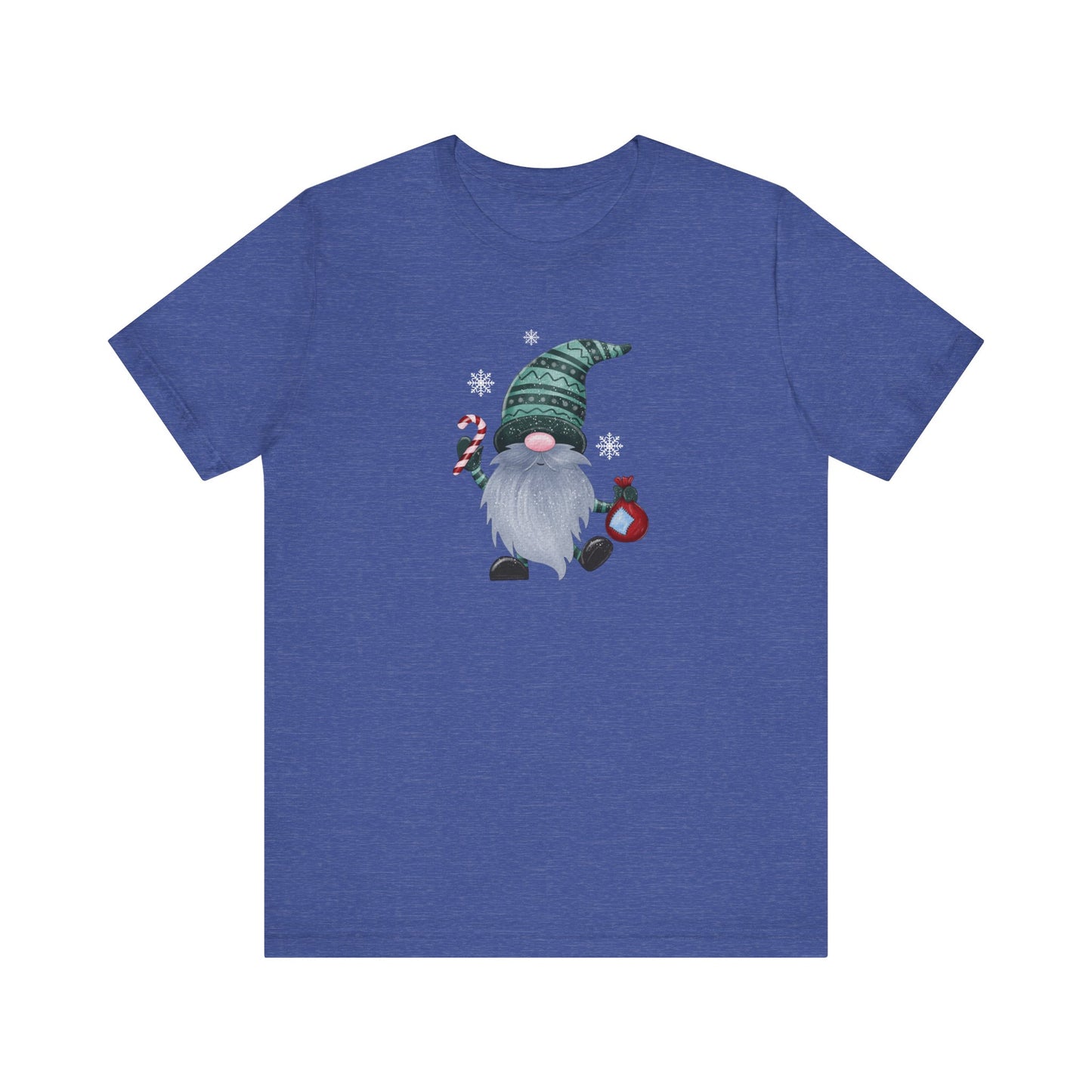 Happy Holidays, Party Gnome, Jersey Short Sleeve Tee