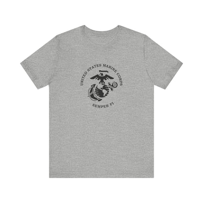 United States Marine Corps, Semper Fi, Jersey Short Sleeve Tee