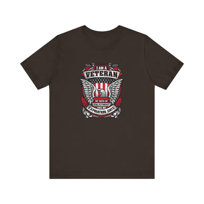 I Am a Veteran My Oath Of Enlistment Has No Expiration Date, Jersey Short Sleeve Tee