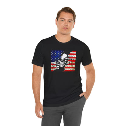 Skull & Flag Jersey Short Sleeve Tee