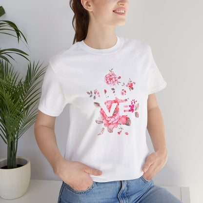 Love with Flowers Jersey Short Sleeve Tee
