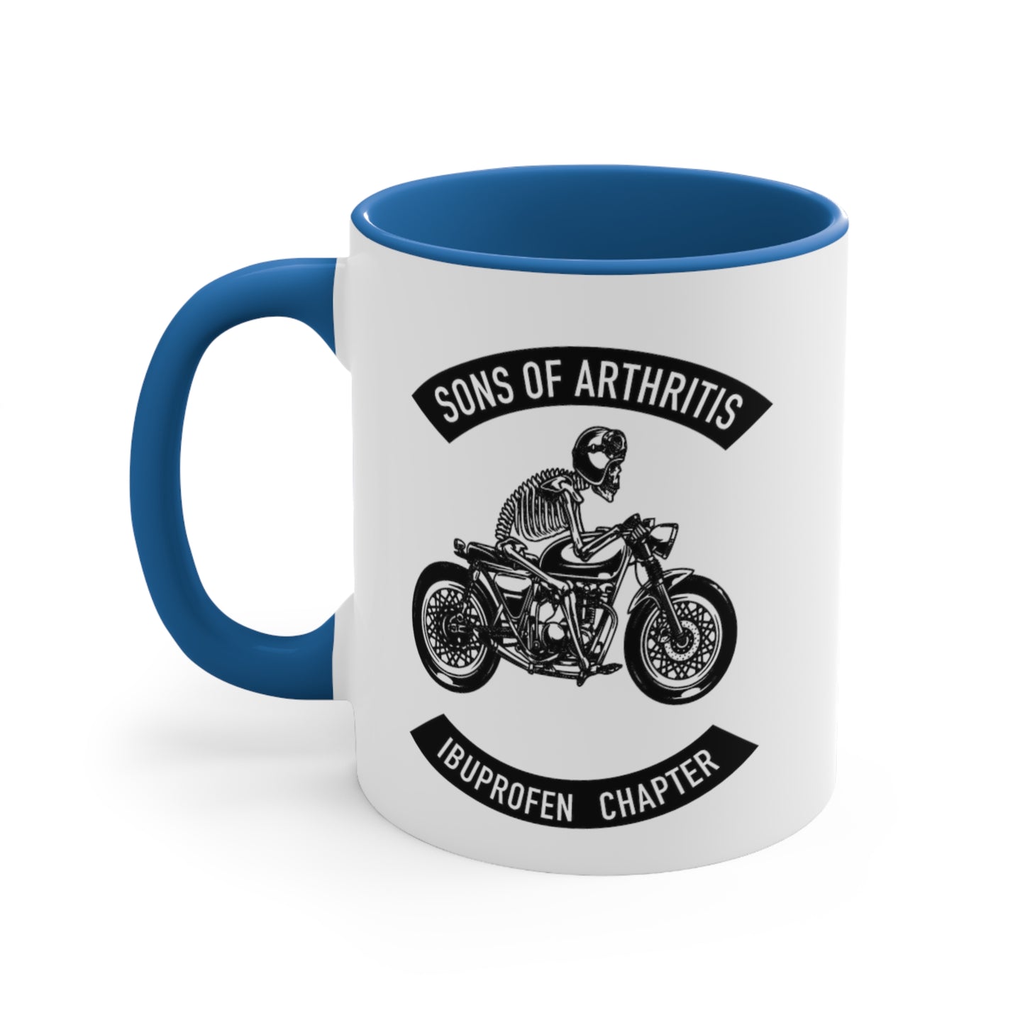 Sons of Arthritis Ibuprofen Chapter Accent Coffee Mug, 11oz