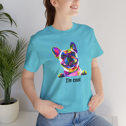 I'm Cool English Bulldog, Jersey Short Sleeve Tee