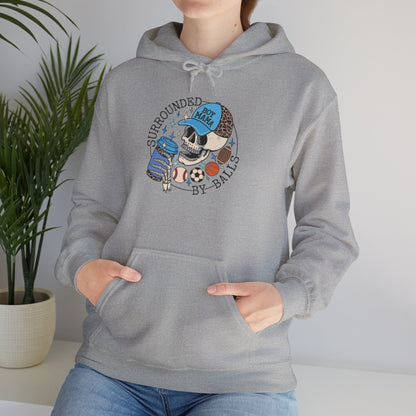 Surrounded By Balls Boy Mama, Hoodie Heavy Blend™ Hooded Sweatshirt