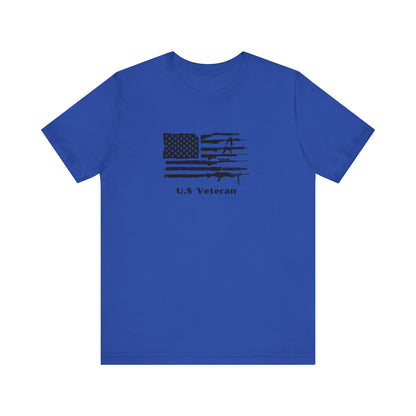 US Veteran Flag Shirt, Jersey Short Sleeve Tee
