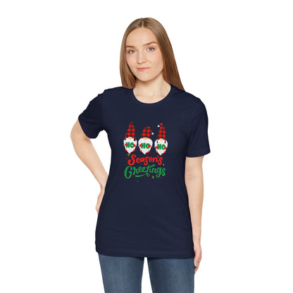 Season's Greeting Gnomes, Jersey Short Sleeve Tee