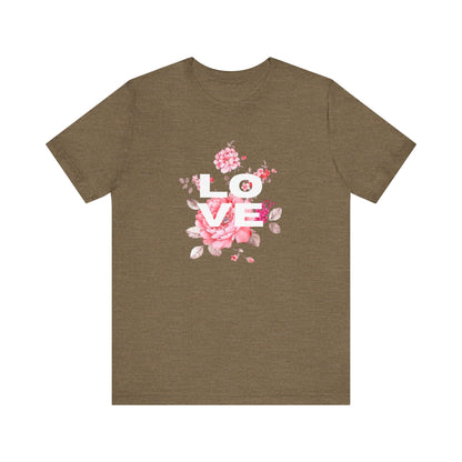 Love with Flowers Jersey Short Sleeve Tee