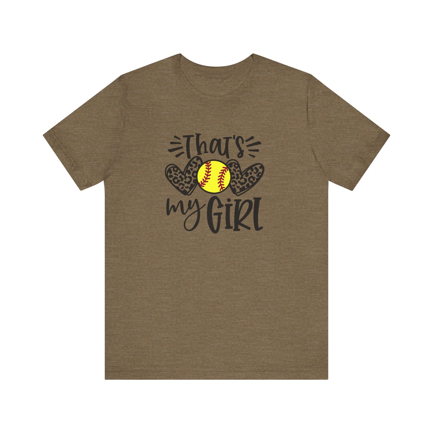 That's My Girl SoftBall Jersey Short Sleeve Tee