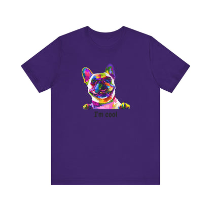 I'm Cool English Bulldog, Jersey Short Sleeve Tee