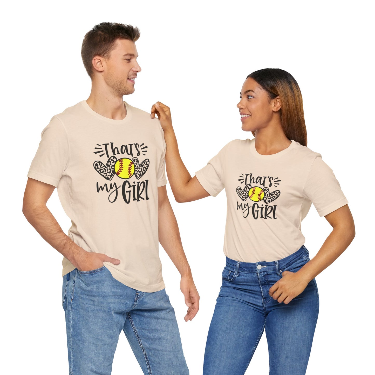 That's My Girl SoftBall Jersey Short Sleeve Tee