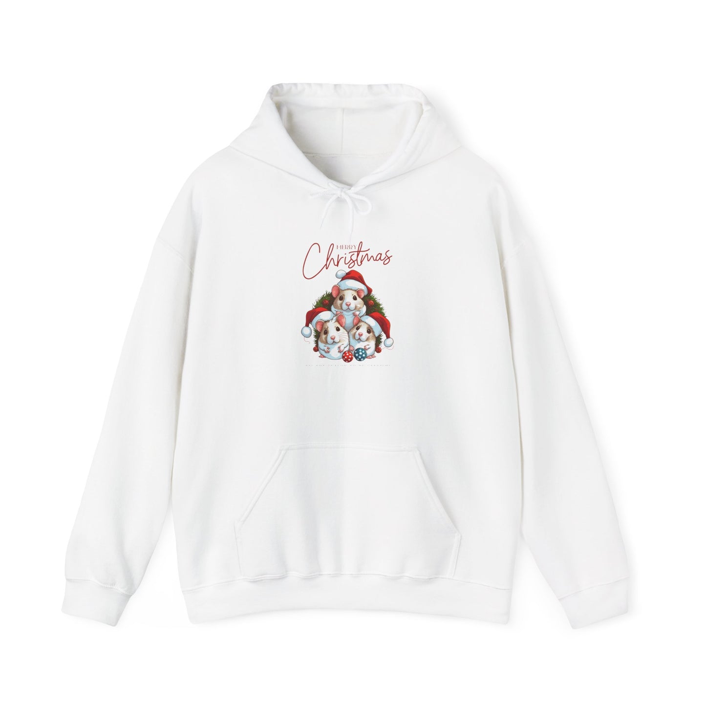 Merry Christmas Mice Hoodie, Heavy Blend™ Hooded Sweatshirt