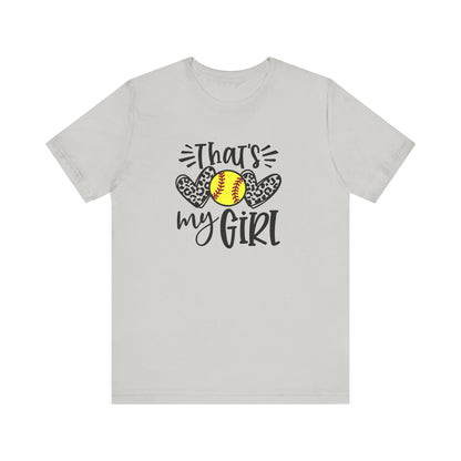 That's My Girl SoftBall Jersey Short Sleeve Tee