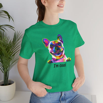 I'm Cool English Bulldog, Jersey Short Sleeve Tee