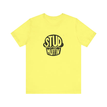 Stud Muffin, Unisex Jersey Short Sleeve Tee