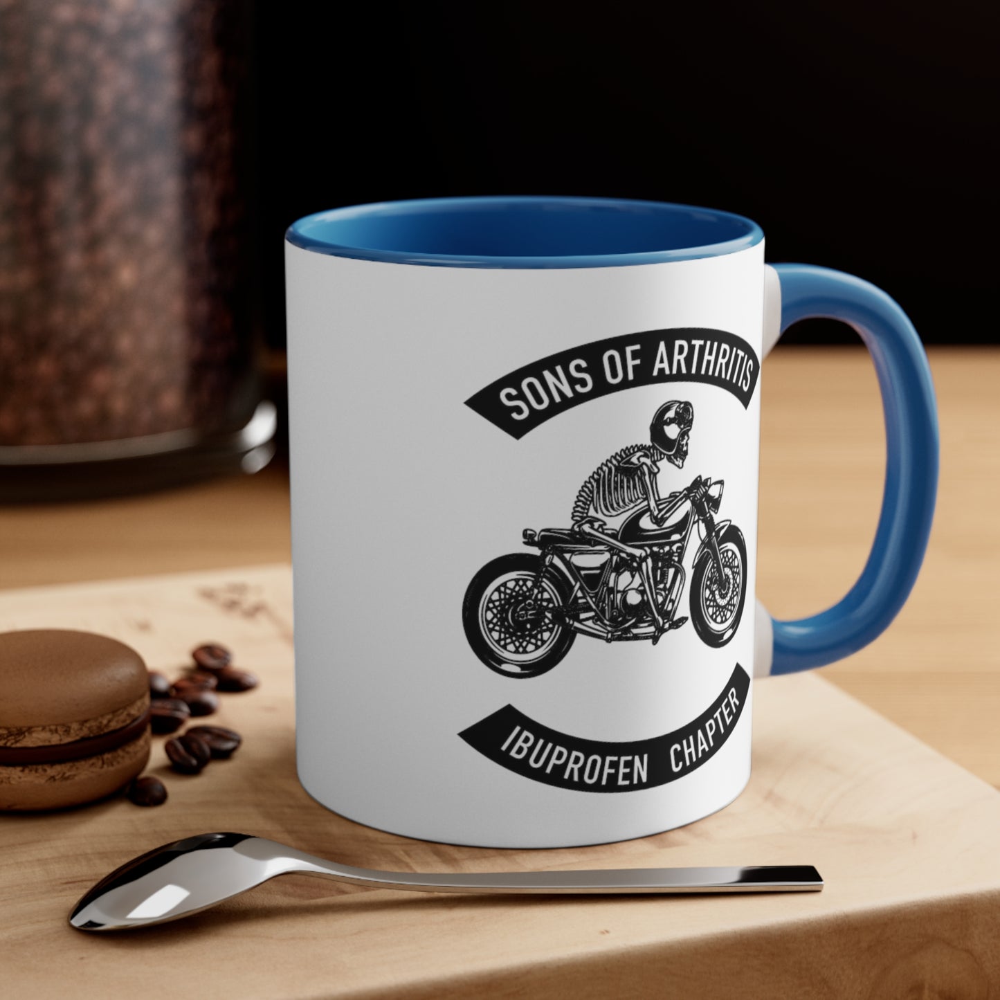 Sons of Arthritis Ibuprofen Chapter Accent Coffee Mug, 11oz