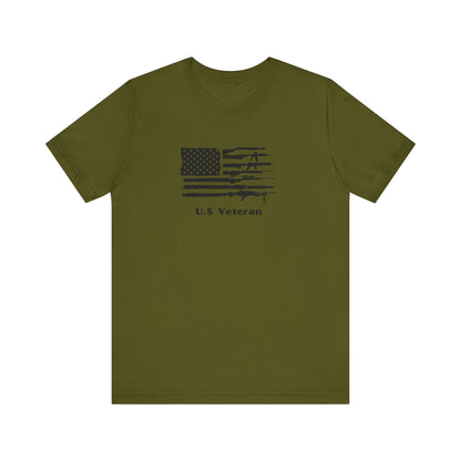US Veteran Flag Shirt, Jersey Short Sleeve Tee