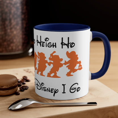 Heigh Ho, Heigh Ho, It's Off To Disney I Go, Accent Coffee Mug, 11oz